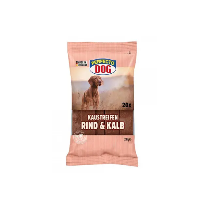 Perfecto 20 Slices Beef Rind And Kalb for Dog 200 g