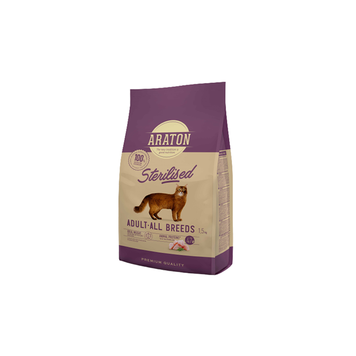 Araton Dry Food For Adult Cats Sterilized 15 kg