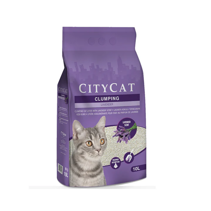 Citycat Clumping Cat Litter - Lavender 10L
