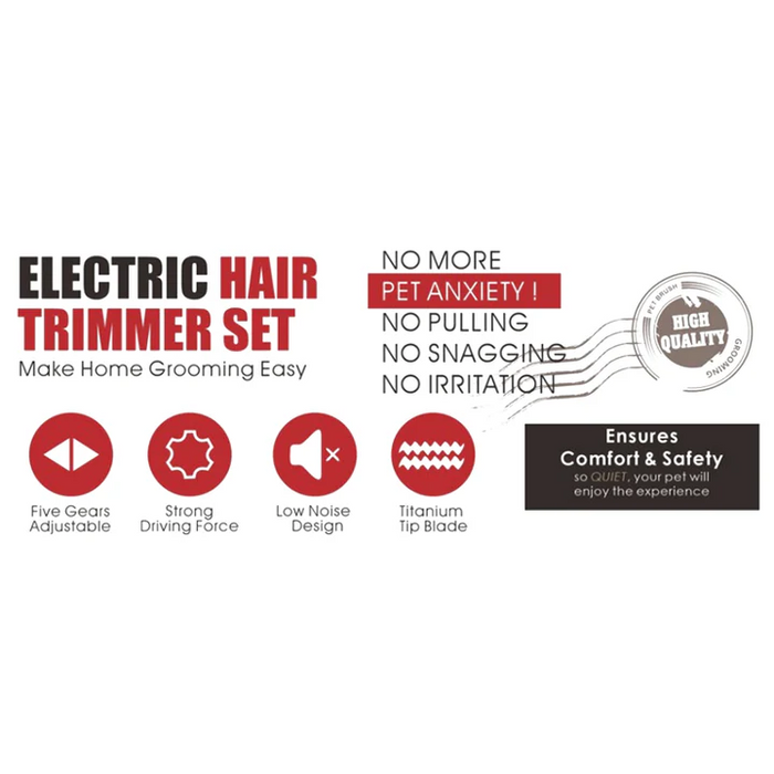 Naomi Electric Hair Trimmer Set for Pets