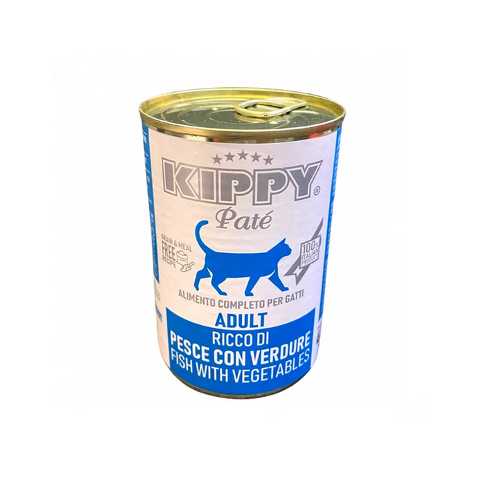 Kippy Pate Wet Food for Adult Cat with Fish and Vegetables 400g