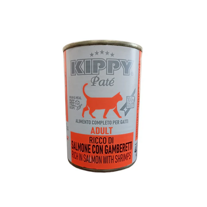 Kippy Pate Wet Food for Adult Cat with Salmon and Shrimps 400g