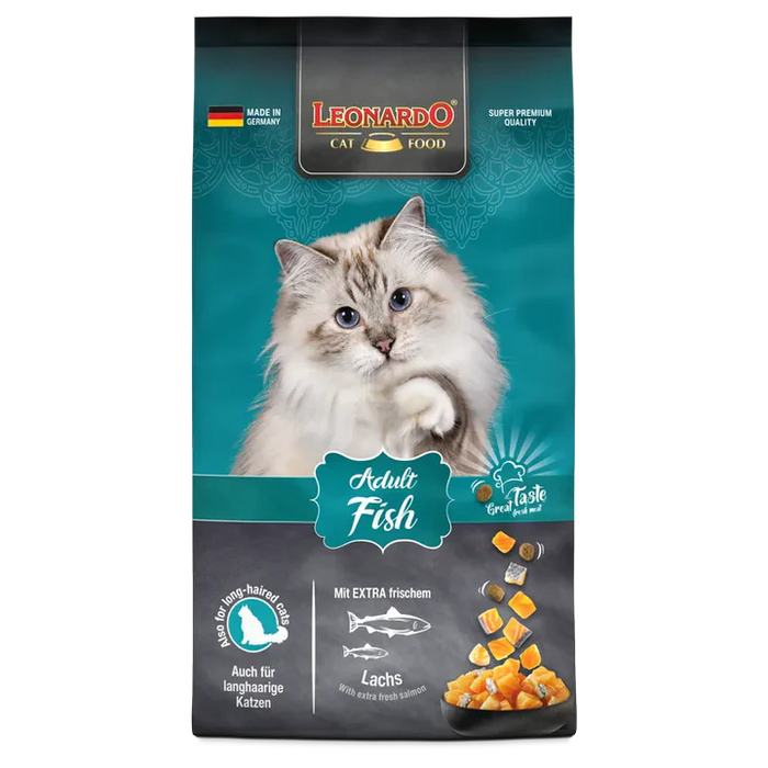 Leonardo Adult Fish - Dry Cat Food (300g / 1.8Kg / 7.5Kg / 15Kg)