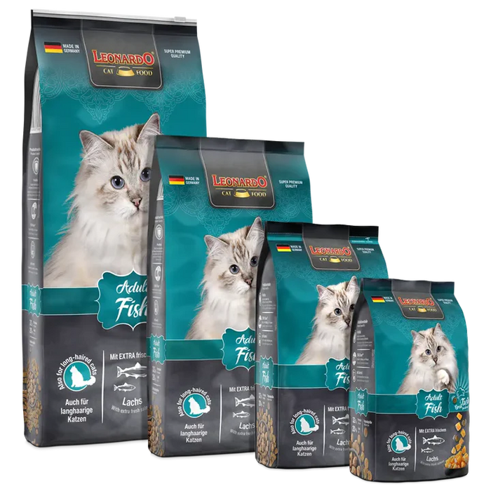 Leonardo Adult Fish - Dry Cat Food (300g / 1.8Kg / 7.5Kg / 15Kg)