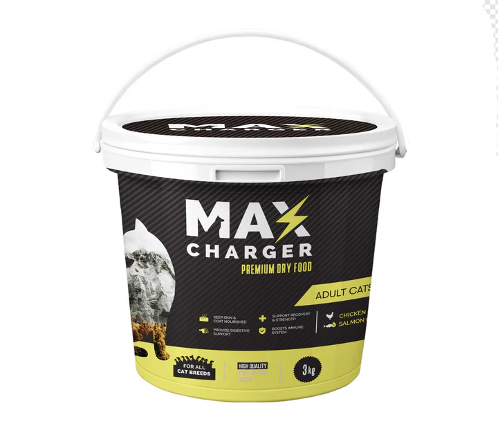 Max Charger Premium Dry Food for Adult Cats (3Kg)