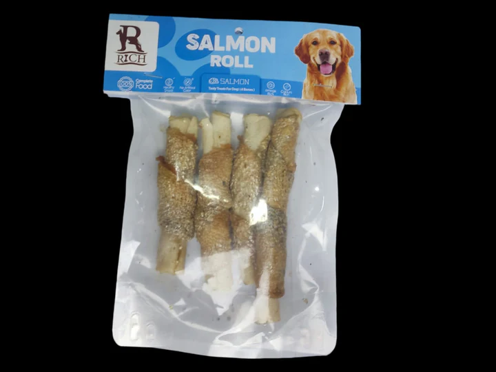 Rich Salmon Roll Rich in Calcium (4 bones)
