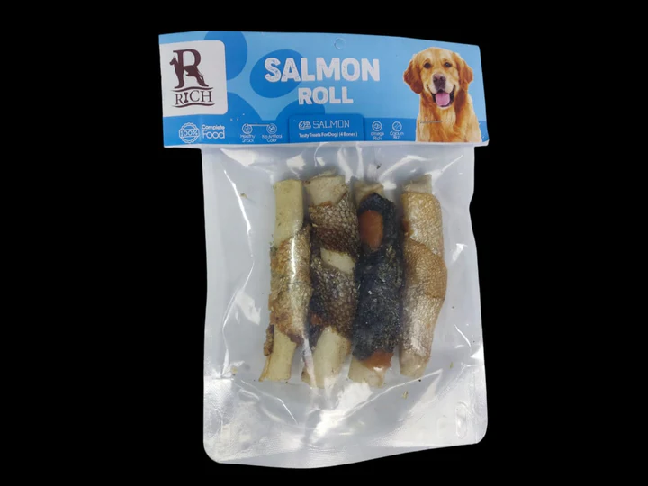 Rich Salmon Roll Rich in Calcium (4 bones)