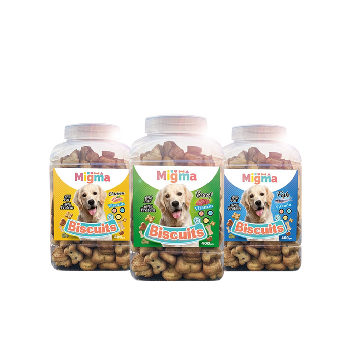 Migma Dog Biscuit 400 g - 3 different flavors