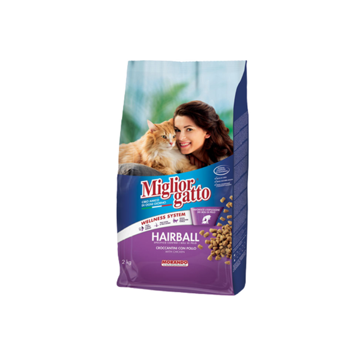 Miglior Gatto Hairball Dry Cat Food With Chicken (2Kg)