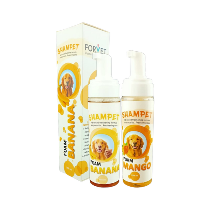 Forvet Shampet FOAM 250 mL For Cats & Dogs - Different Scents