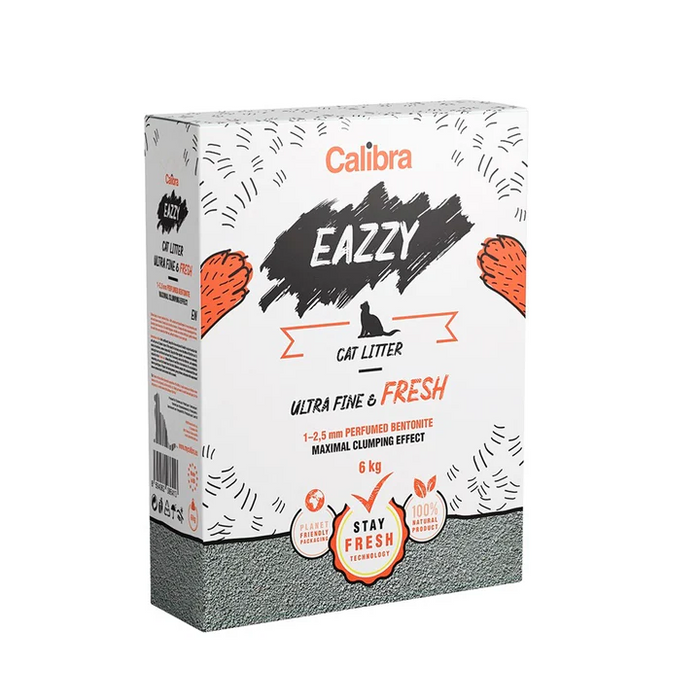 Calibra Eazzy Cat Litter Ultra Fine - Maximal Clumping Effect (6kg)
