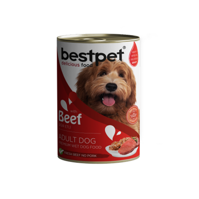 bestpet Wet Food for Adult Dog With Beef 400 g