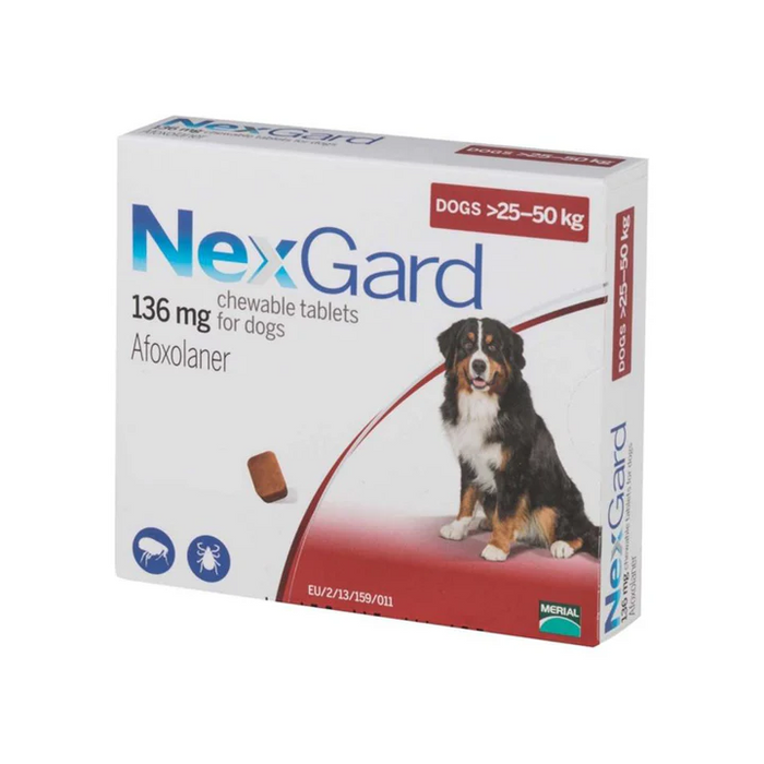 NexGard for Dogs 25-50kg One Chewable tablet