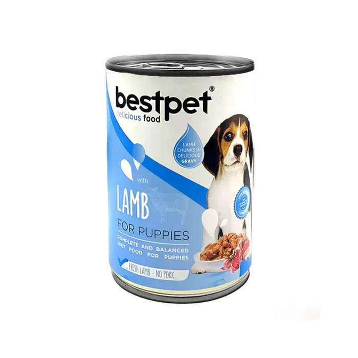 Bestpet Wet Food For Puppies With Lamb 400 G