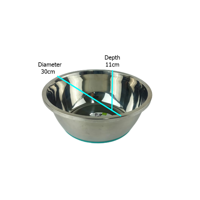 Nunbell Stainless Steel Deep Dog Bowls water and food with rubber end (3 sizes)