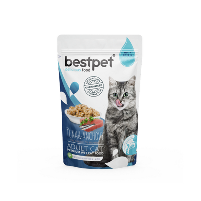 bestpet Cat With Tuna & Anchovy in jelly 85 g