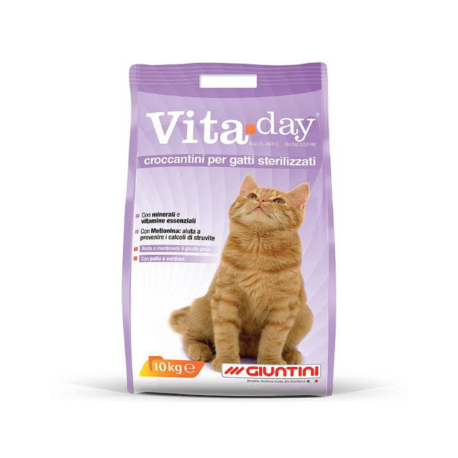 Vita-Day For Adult Steilised Cats With Vegetables And Chicken - 10 kg