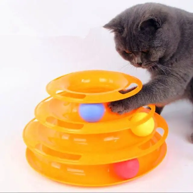 Best Cat Toy - Nunbell Tower of Tracks (3 levels in one cat toy)