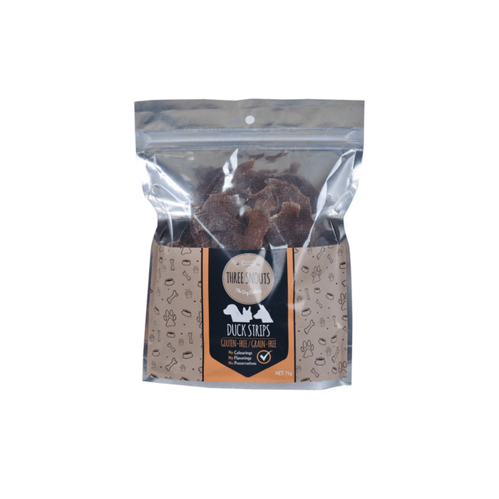 Three Snouts-Duck Strips 75g