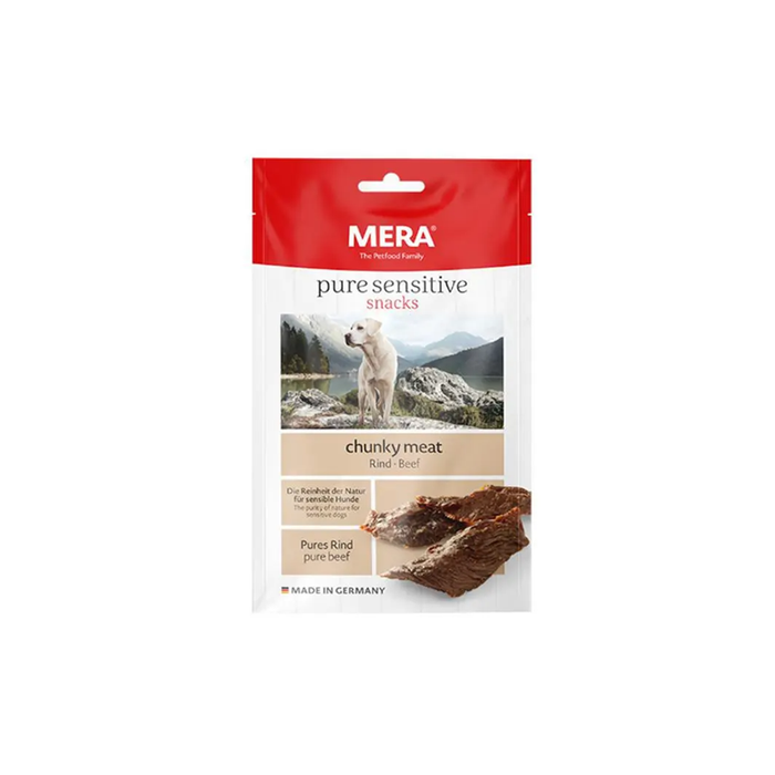 MERA Pure Sensitive Snacks Chunky Meat Beef 100 g