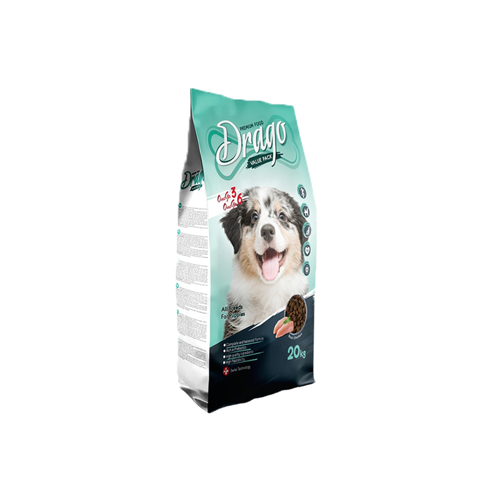 Drago Dry Food Dog  (for puppies - all breads - 20kg)