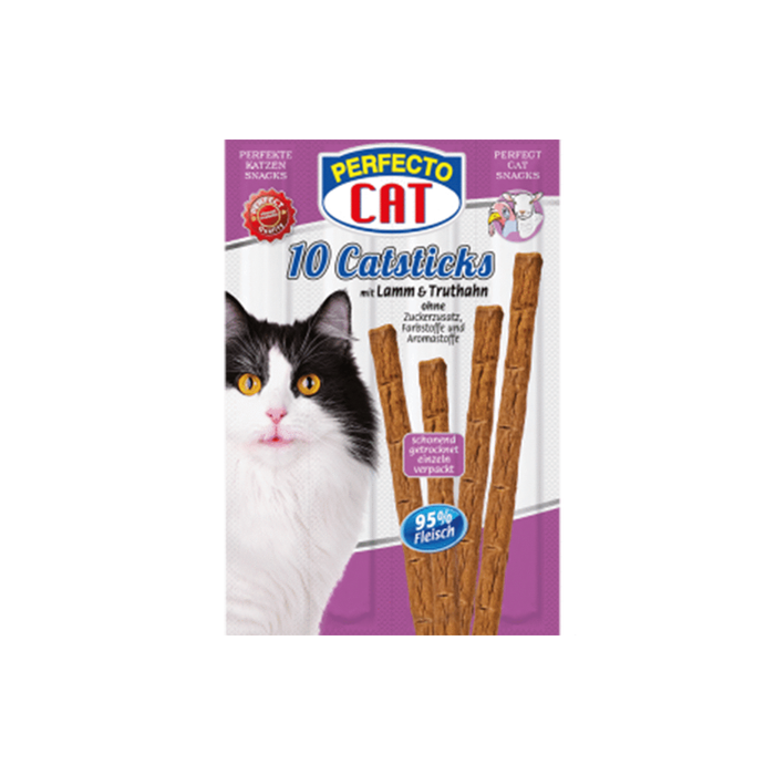 Perfecto Cat 10 Cat Sticks Lamb & Turkey