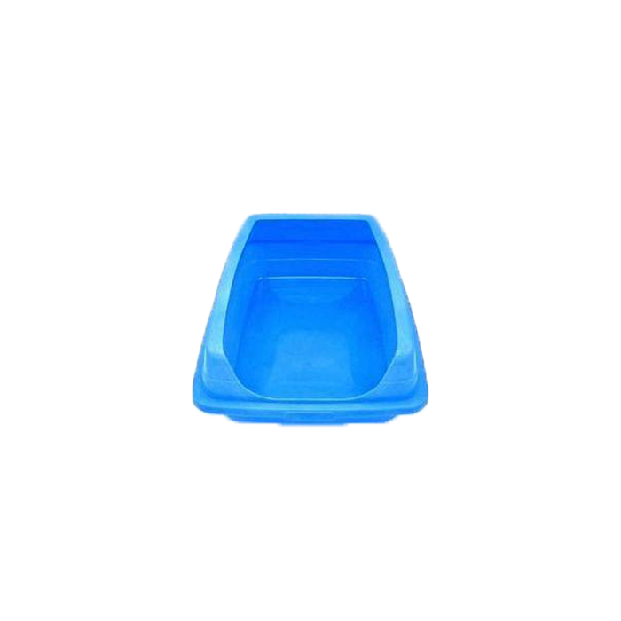 Cats And Dogs Sand Box With Three Sides - Blue/Orange