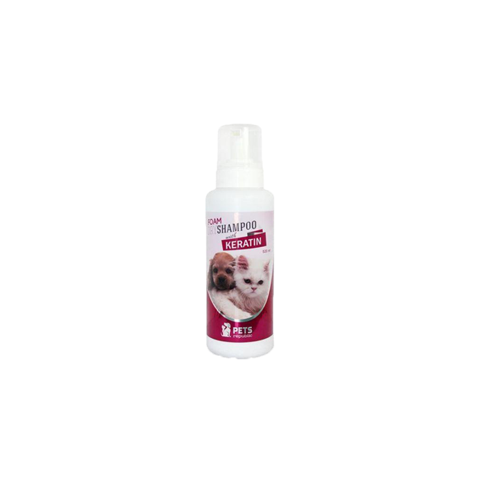 Pets Republic Foam Dry Shampoo with Keratin 520 ml For Cats And Dogs