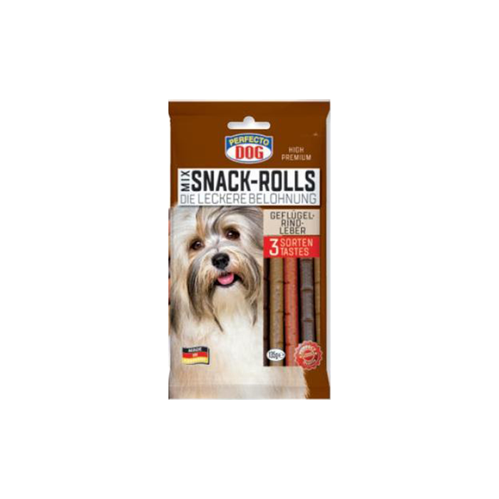 Perfecto Dog Snack Rolls Mix 135g
