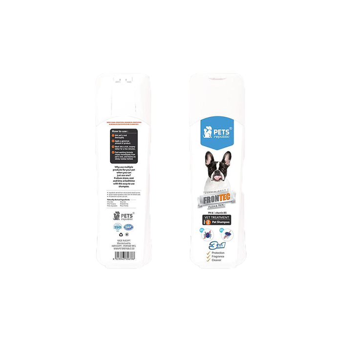 Pets Republic Frontec Flea & Tick Shampoo for Cats & Dogs 350 ml