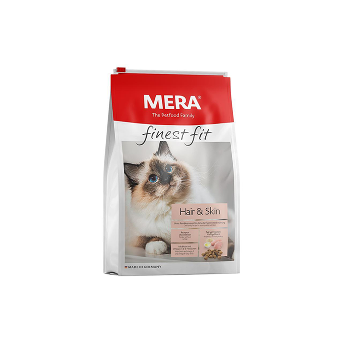 MERA finest fit Hair & Skin Dry food for cats with skin or coat problems (400gm / 1.5 Kg / 4 kg)