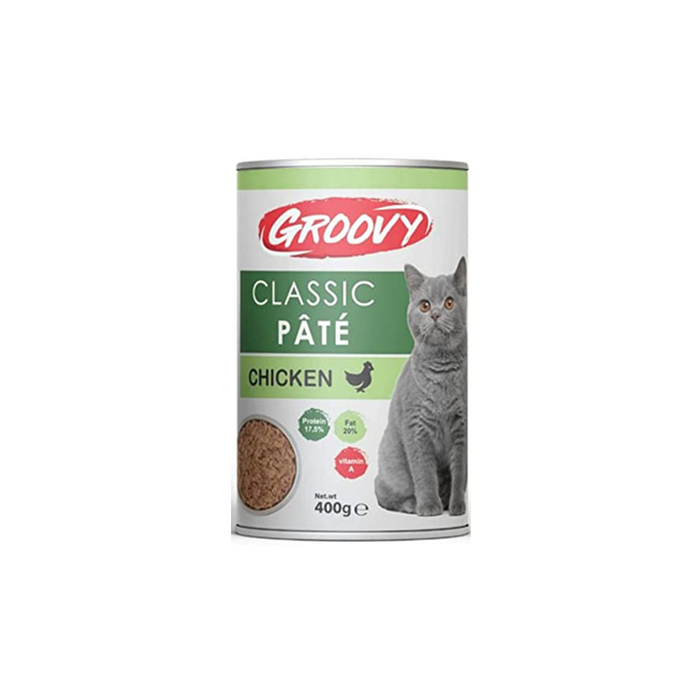 Groovy classic cat pate chicken 400g - Complete Wet Food For Cats