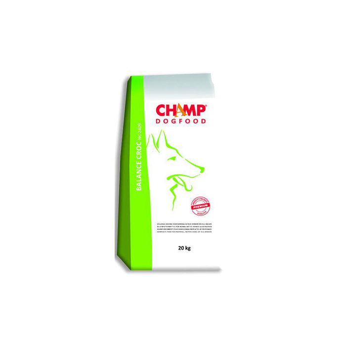 Champ Premium Balance Croc Dog Dry Food - Green - 20 Kg