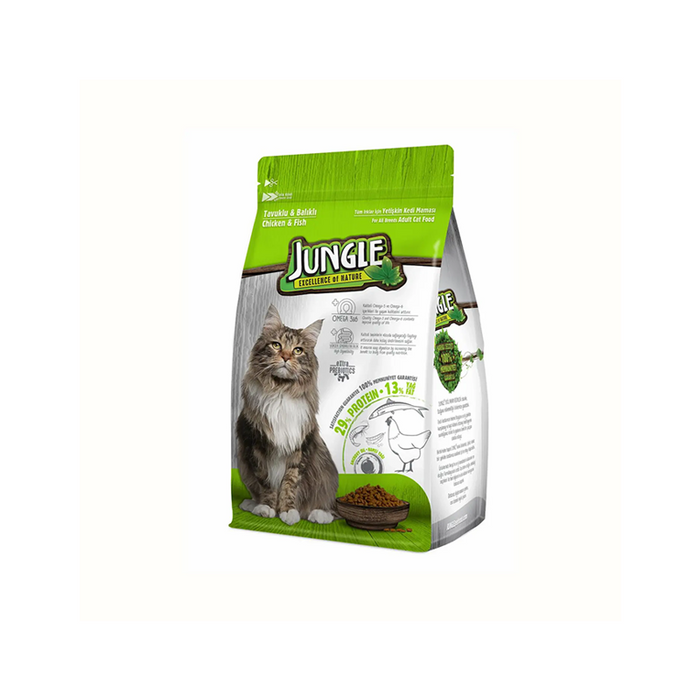 Jungle Cat Dry Food with Chicken Flavor (1.5KG)
