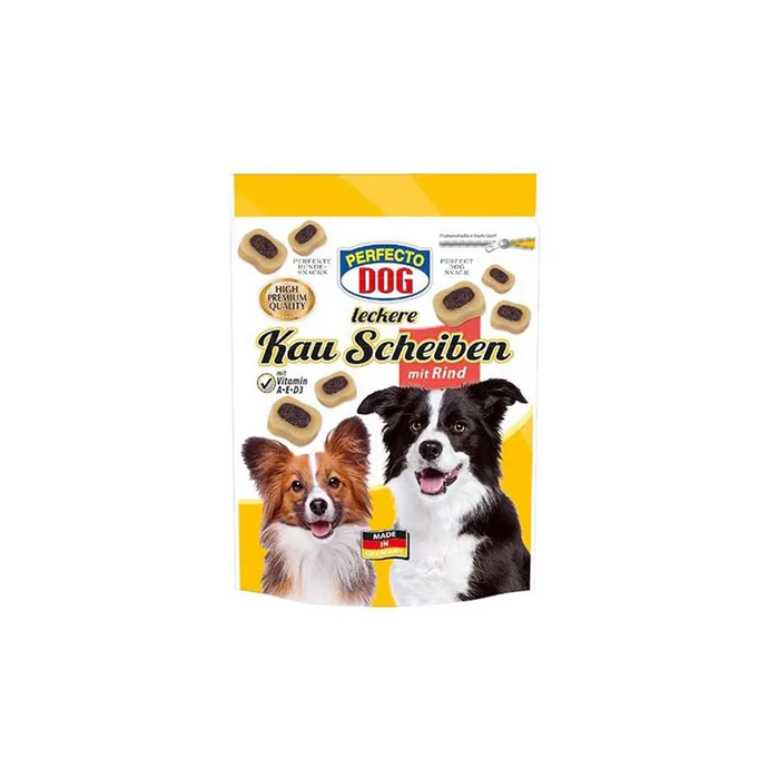 Perfecto Delicious Chewing Slices with Beef for Dog 155 g