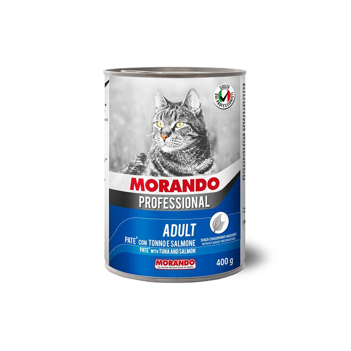 Morando Cat Pate with Tuna & Salmon 405g - Wet Cat Food