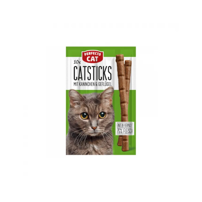 Perfecto Cat 10 sticks Katzensticks Kaninchen & Geflügel 50g