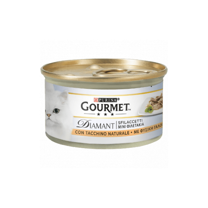 Gourmet diamant fillets with natural turkey