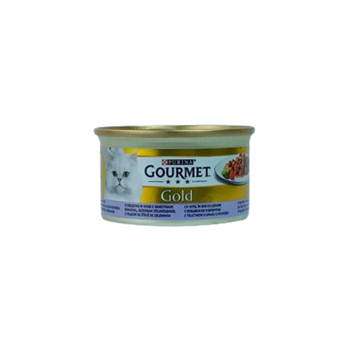 Purina Gourmet Gold with Veal in Gravy with Vegetables 85 g