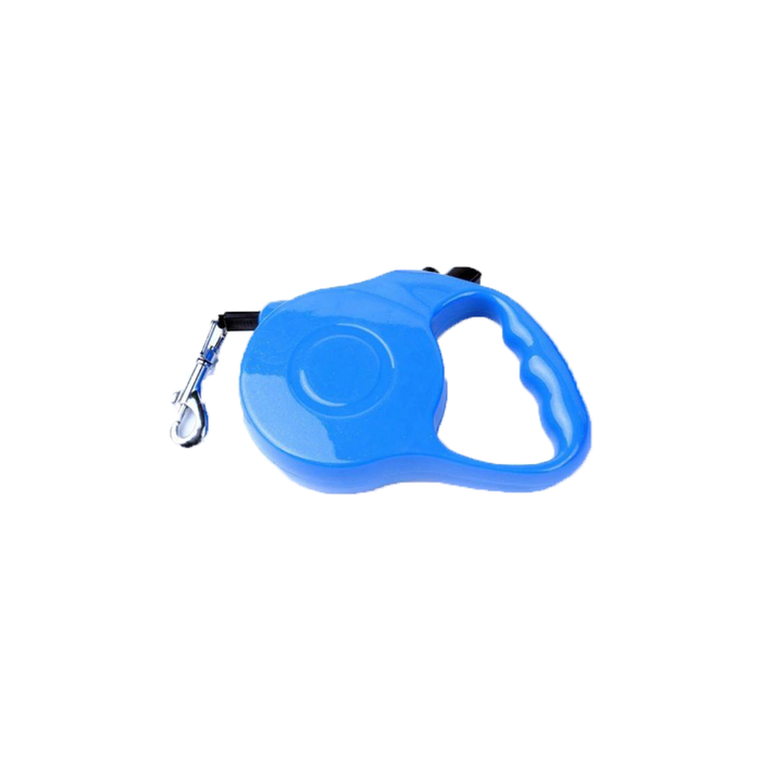 Automatic Retractable dog pull hook length rope 5 meters - blue