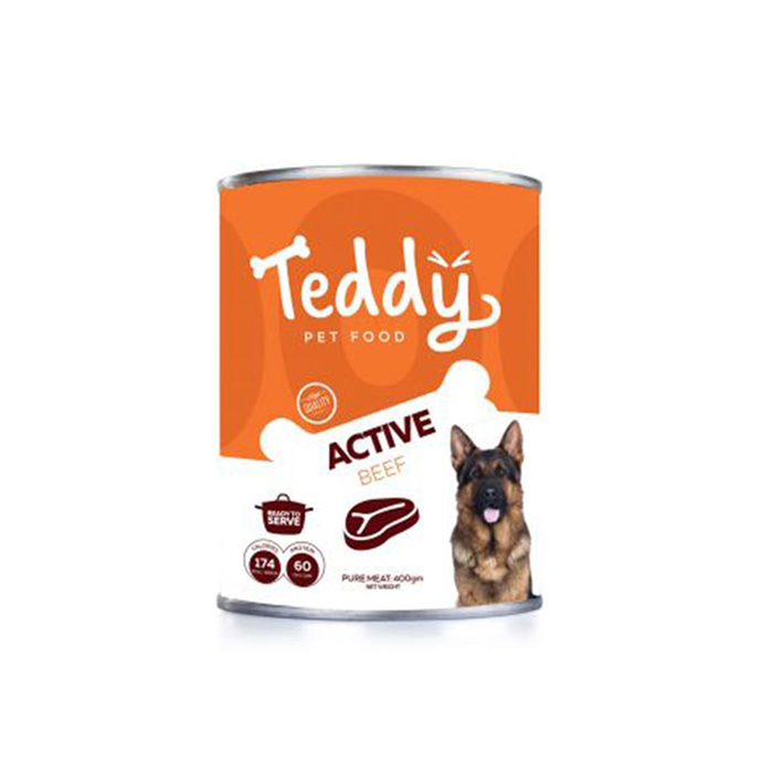 Teddy Active Beef - wet dog food 400g