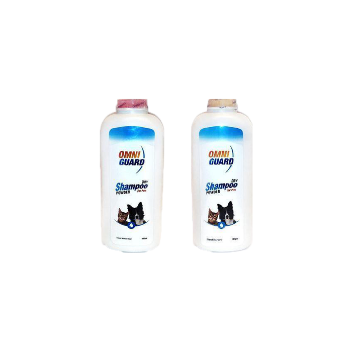 Omni Guard Dry Shampoo Powder For Pets - 400g - 2 Pcs
