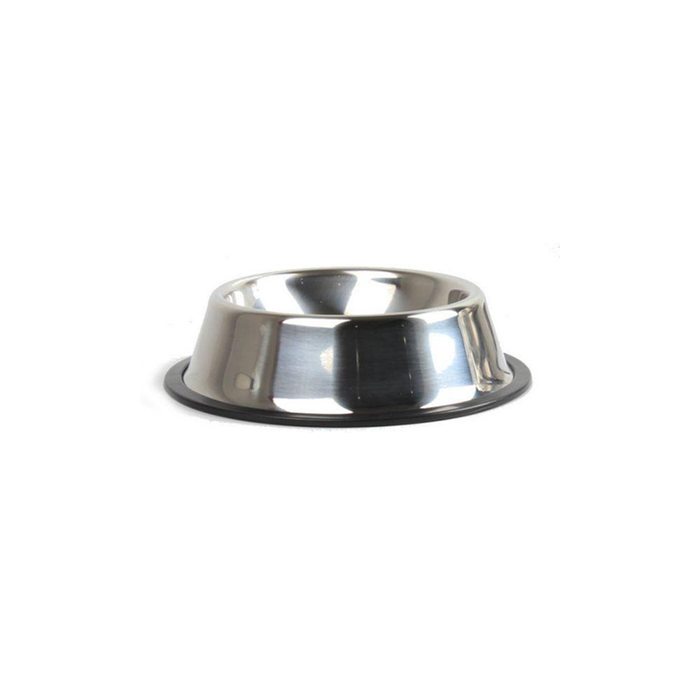 22cm Stainless Steel Pet Dog Bowls Puppy Cats Food Drink Water Feeder Pets Supplies Non-slip Feeding Dishes