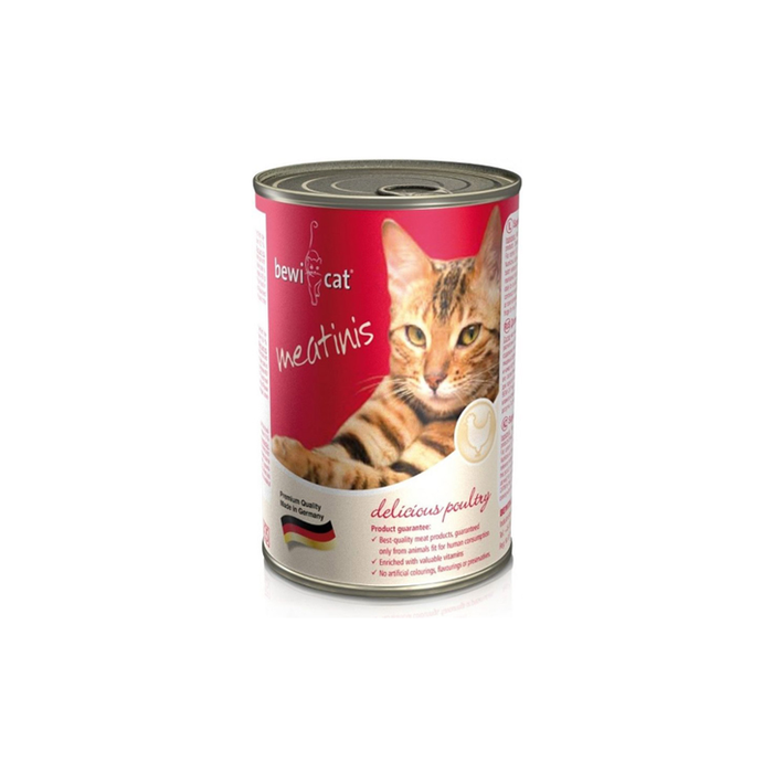 Bewi Cat Meatinis Poultry 400g - Complete Wet Food For Cats