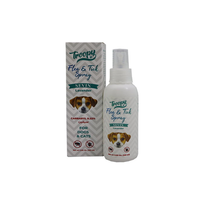 Troopy Flea & Tick Spray ( SEVIN ) (125 ml)