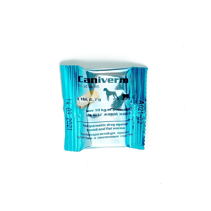 Caniverm Deworming Tablet for 10 kg 3 active ingredients