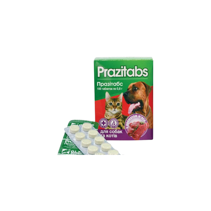 Prazitabs Tablets Dewormer For Dogs And Cats