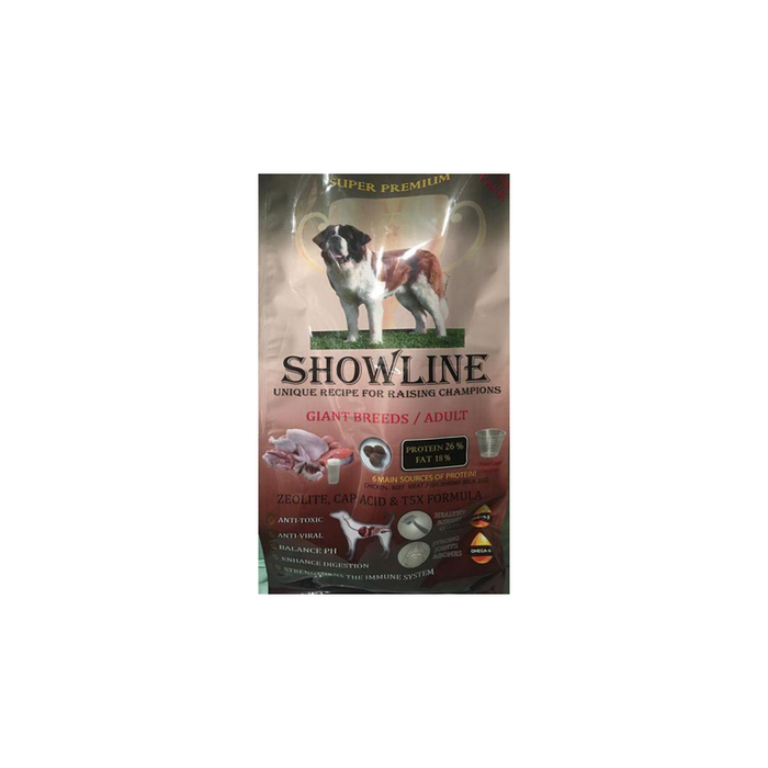 ShowLine Dry Food For Giant Breeds Adult Dogs - 10 Kg
