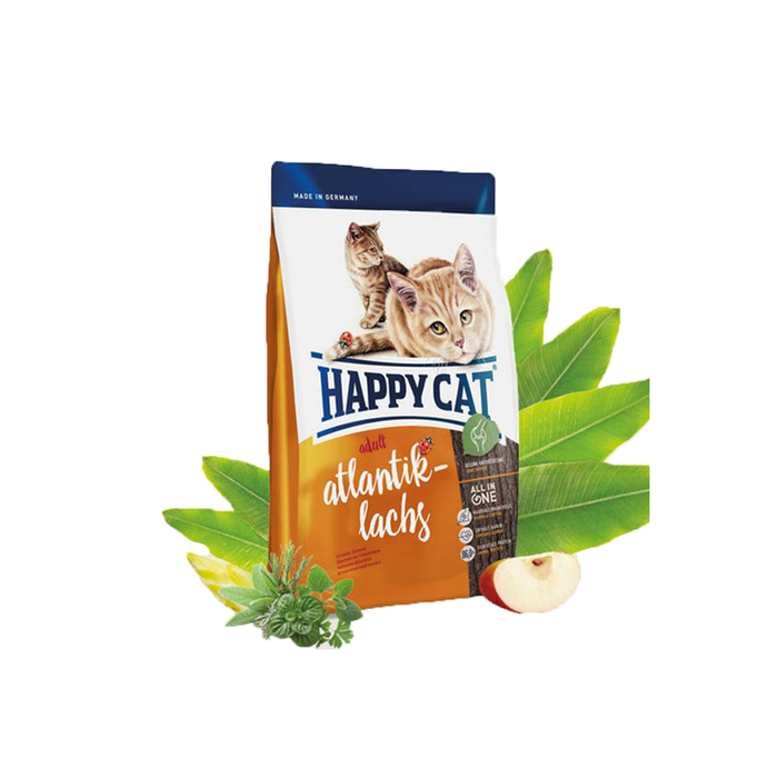 Happy Cat Atlantik-Lachs (Atlantic Salmon) - dry cat food 4kg