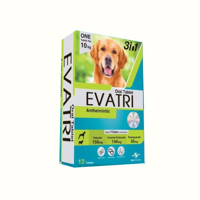 Evatri Deworming Tablets for Dogs (1 Tablet)